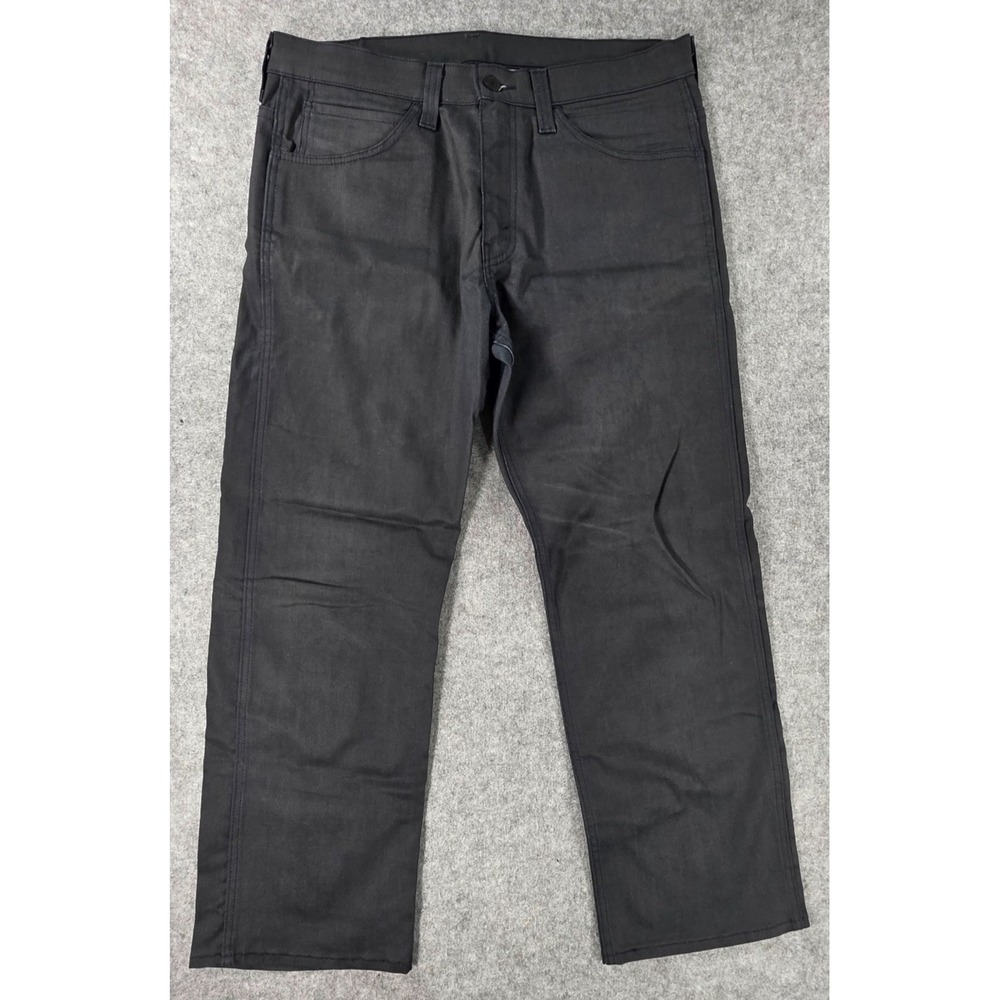 Levis 569 Loose Straight Jeans Mens 34x30 Gray Charcoal Denim Pants Stretch